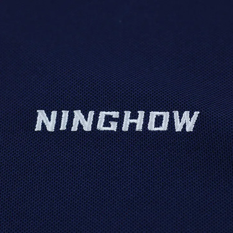 Classic navy golf polo shirts custom made - Image 7