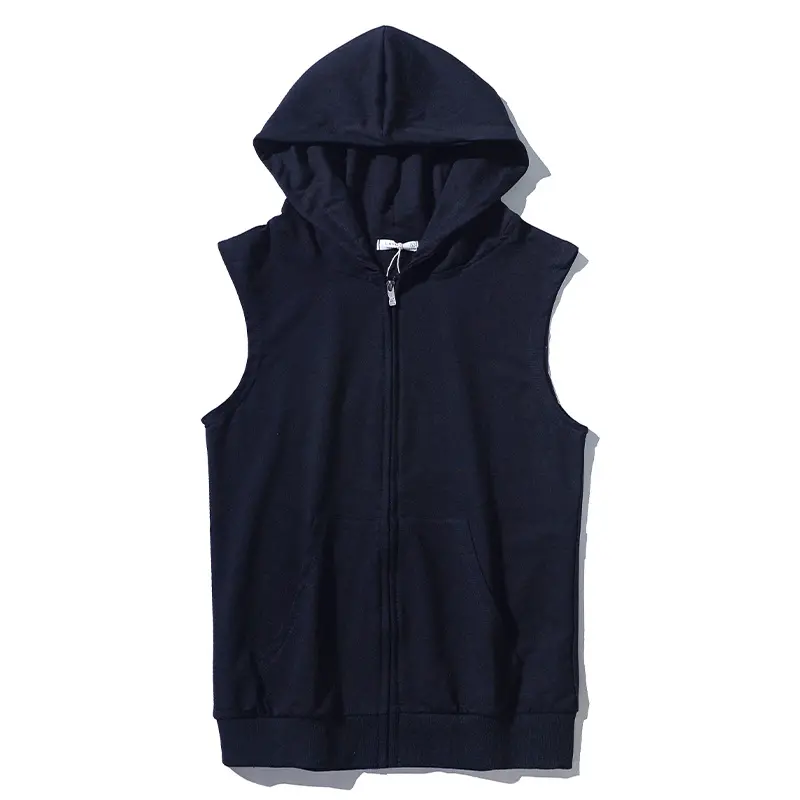 sleeveless hoodie women zip (2)