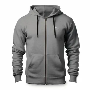 mens grey zip up hoodie a men's grey zip up hoodie a