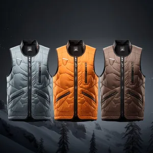 Insulated lightweight vests for different weather conditions