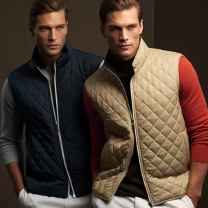 Stylish quilted and pullover golf vests