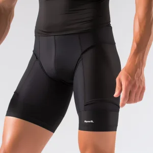 mens padded bike shorts a Compression shorts for sports and fitness activities.