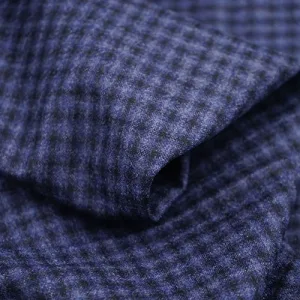 wool merino Close-up of textured blue wool fabric.