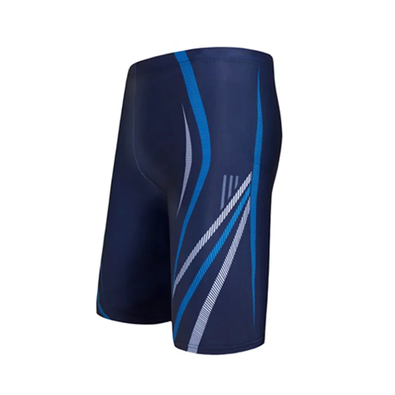 Men's navy blue athletic compression shorts.