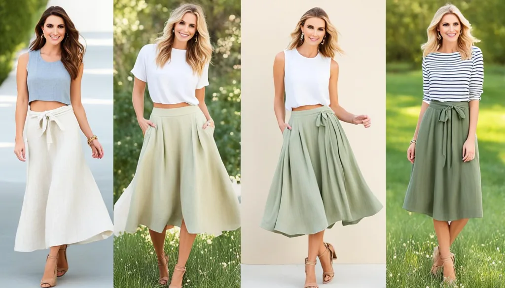 Linen skirts and skorts collection Linen skirts and skorts collection