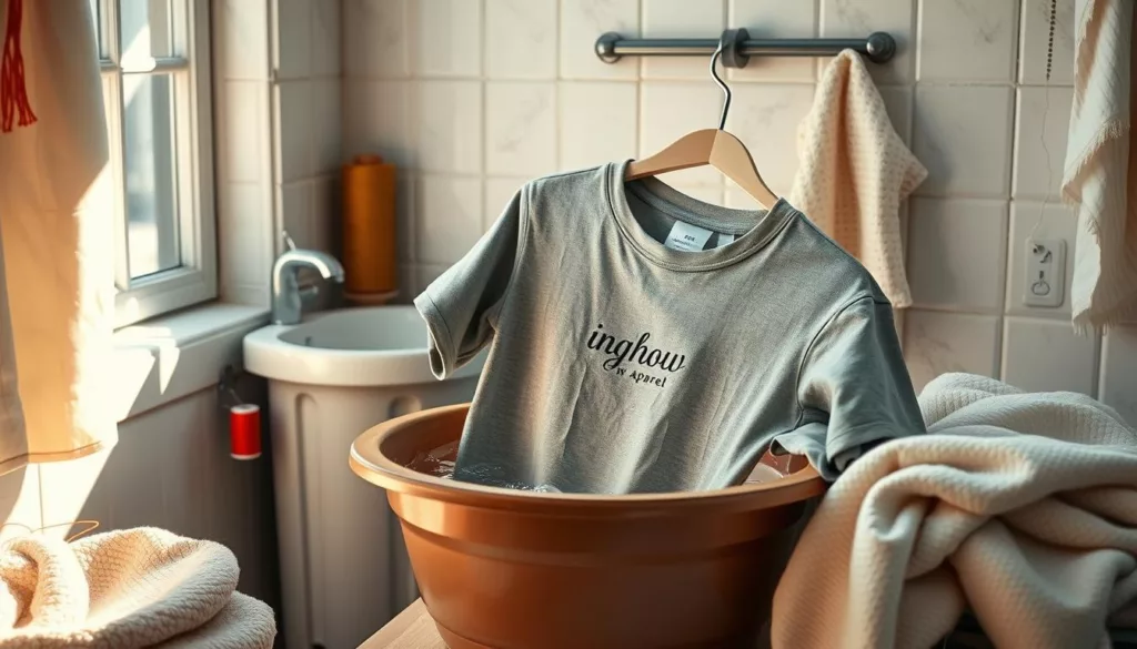 Embroidered t-shirt care Embroidered t-shirt care