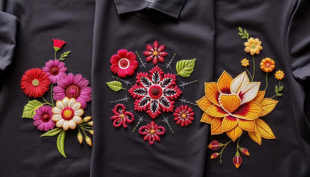 Unique embroidered t-shirt designs Unique embroidered t-shirt designs