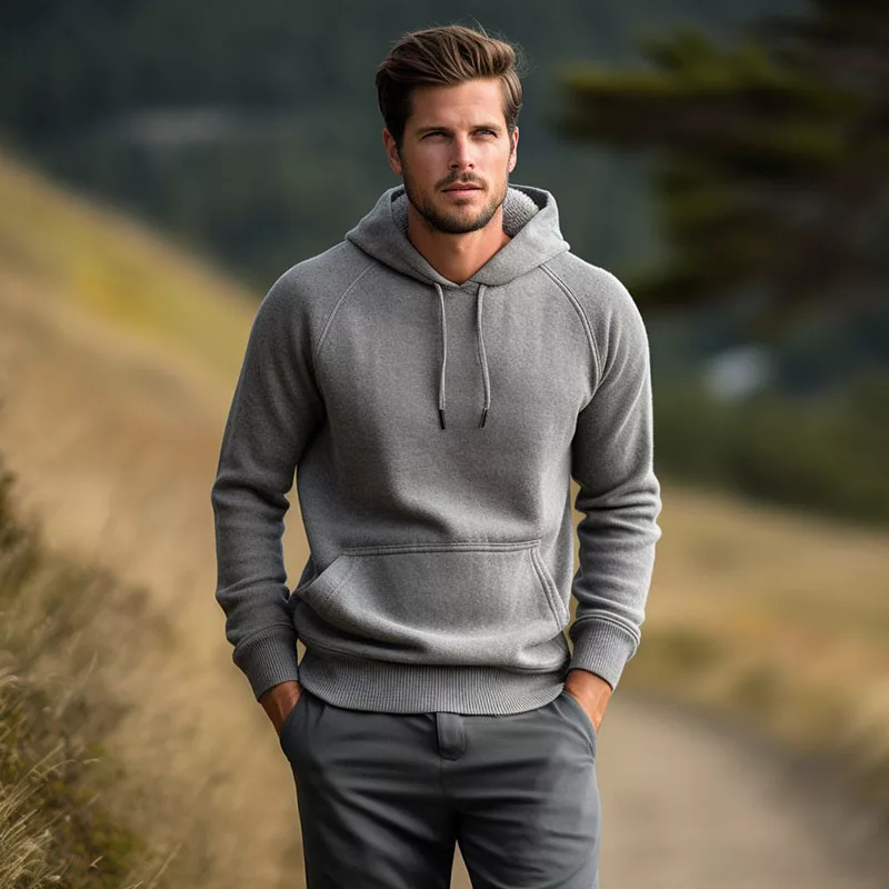 Cashmere Wool Hoodie b Cashmere Wool Hoodie b