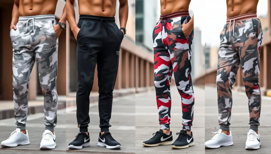 Custom joggers showcasing unique styles Custom joggers showcasing unique styles