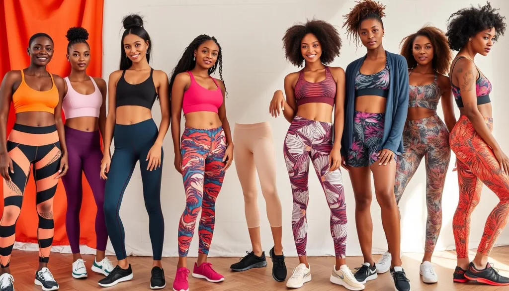 Diverse activewear collections Diverse activewear collections