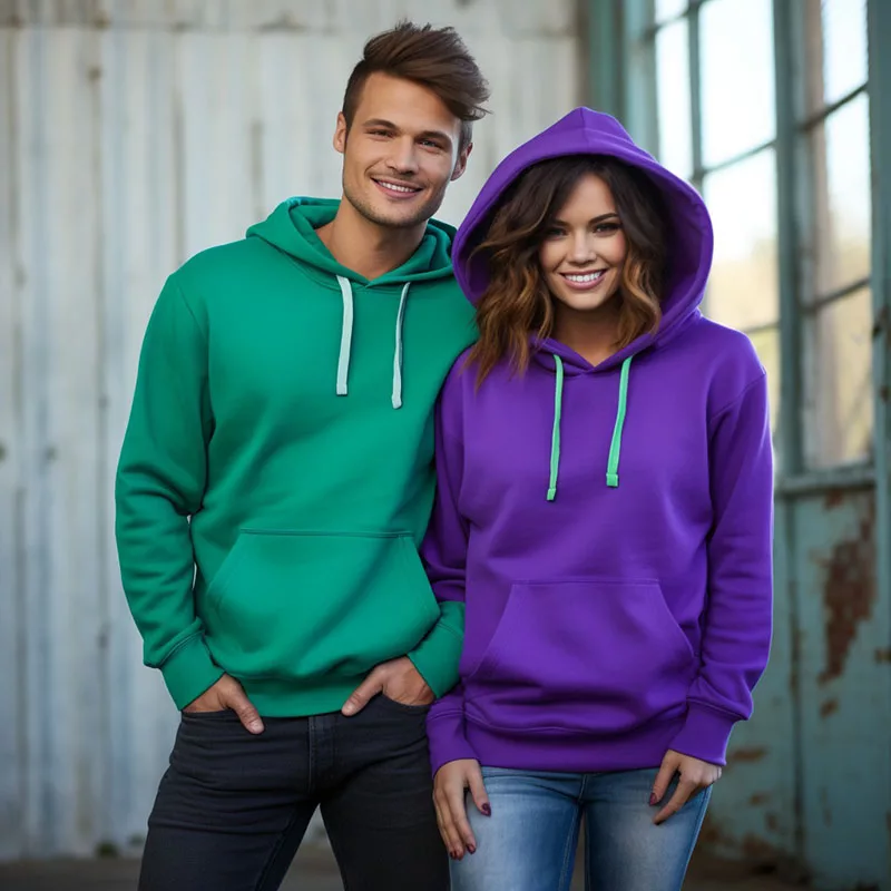 Green Hoodie Purple Hoodie a Green Hoodie Purple Hoodie a