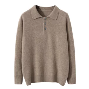 Custom Long sleeve Knit Polo Shirt | Soft, Comfortable, and Stylish