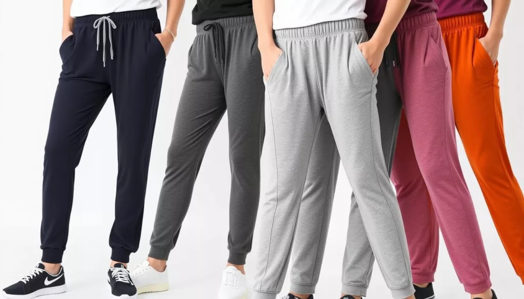Tapered joggers with elastic waistbands Tapered joggers with elastic waistbands