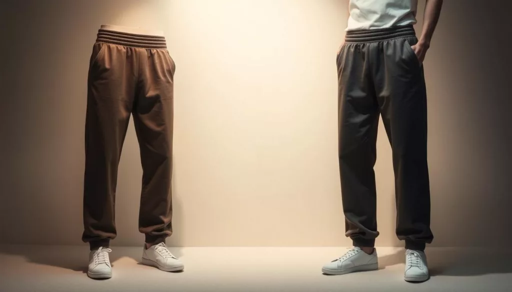 Tapered joggers with elastic waistbands Tapered joggers with elastic waistbands