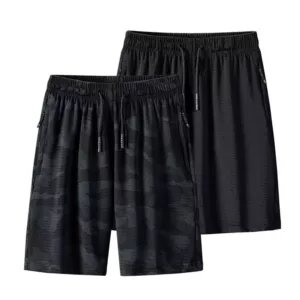 Lightweight Camo Mesh Shorts with Breathable Fabric