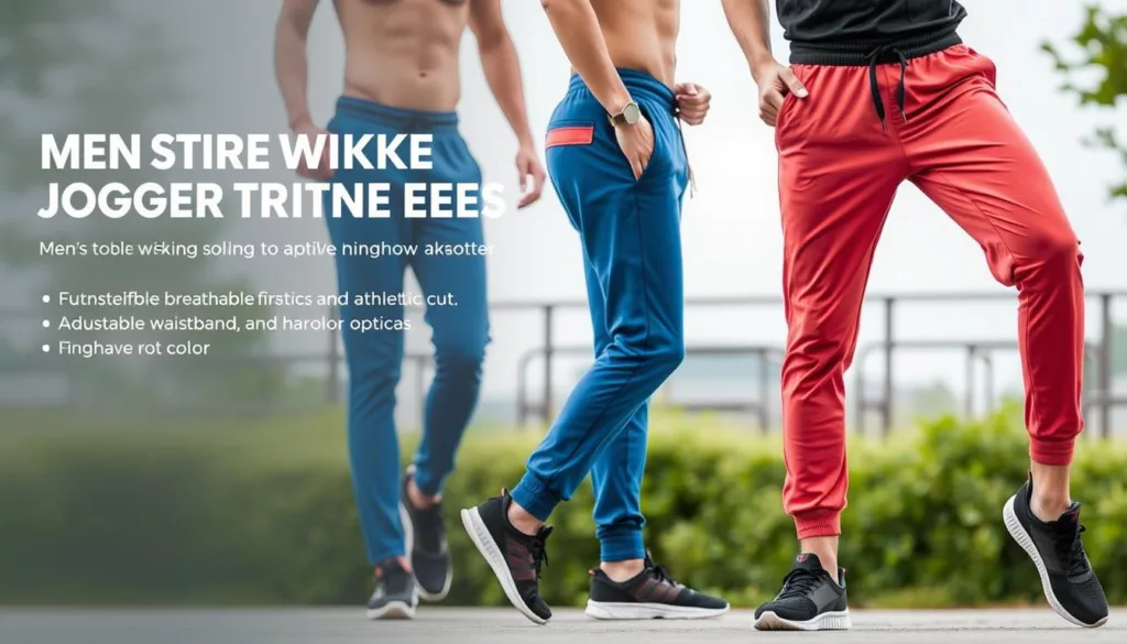men's moisture-wicking jogger trousers men's moisture-wicking jogger trousers