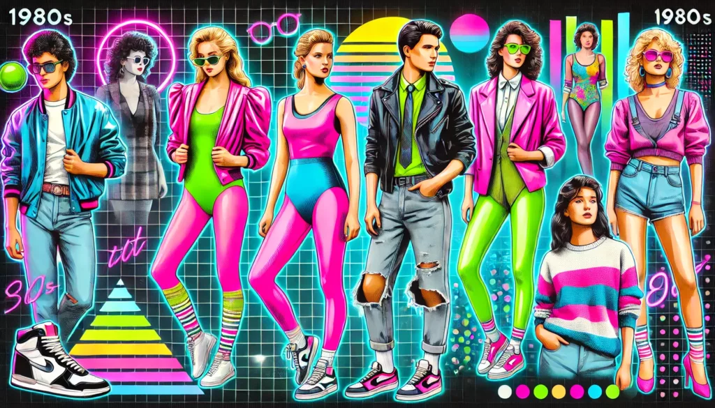 Explore 1980s Fashion Neon Styles Power Suits And Retro Looks