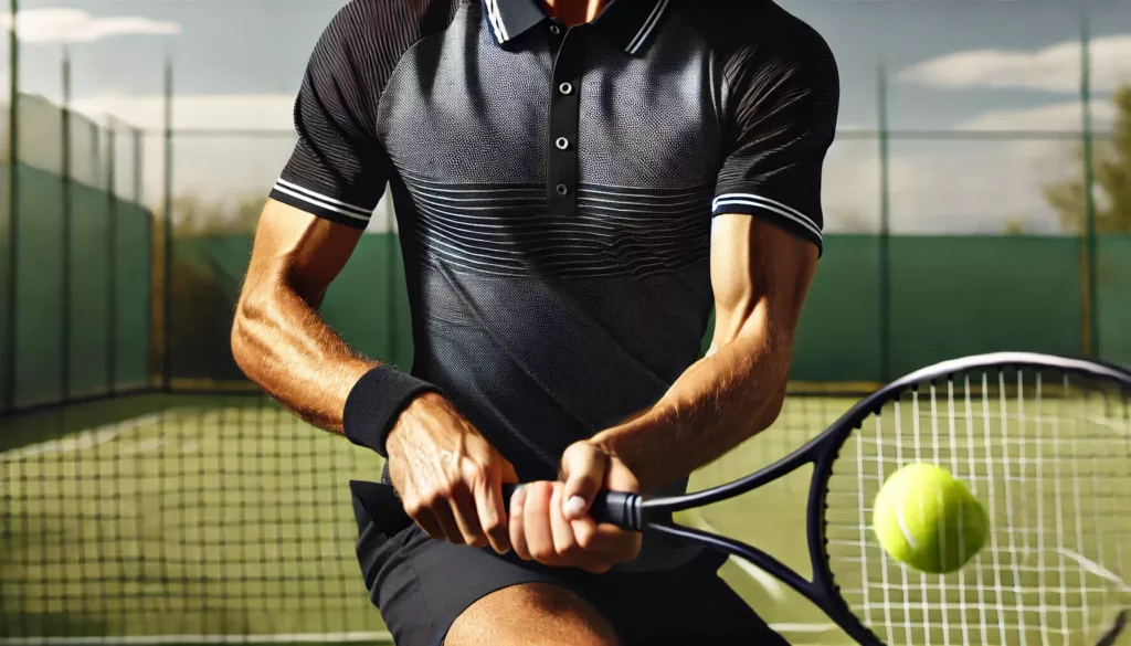 Performance Polo Shirt in Action Performance Polo Shirt in Action