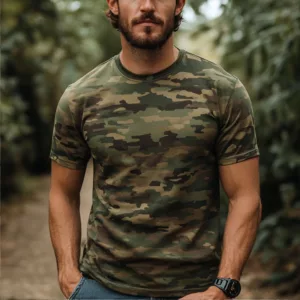 Classic Camo T-Shirt – Rugged, Stylish, and Customizable