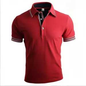 Men’s Red Polo Shirt – Bold & Comfortable