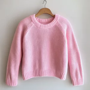 Stylish Pink Sweater Pullover - Custom Wholesale