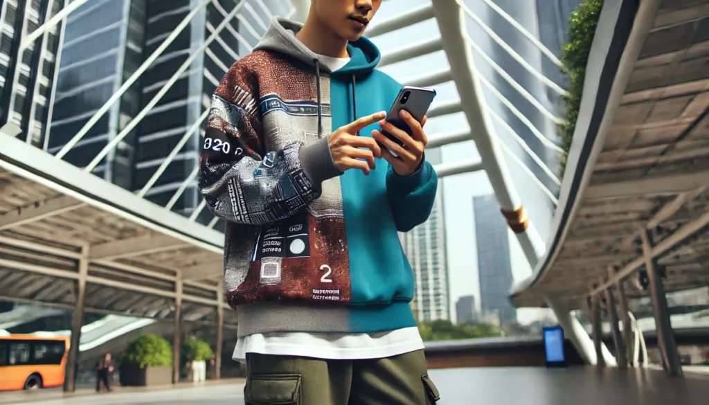 A screenshot of an online clothing store showcasing products A screenshot of an online clothing store showcasing products