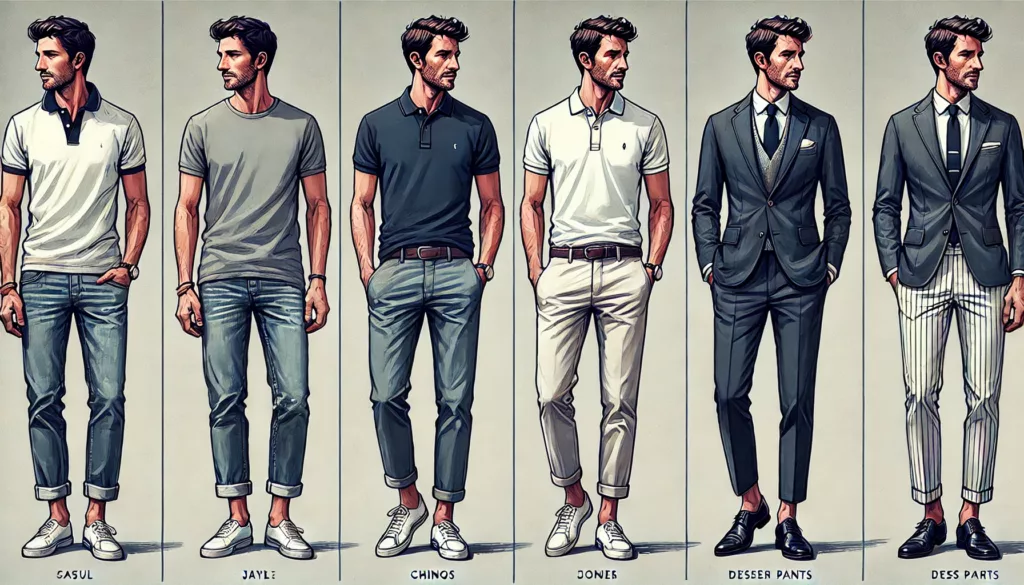 A side by side comparison of three ways to style a mens polo shirt A side by side comparison of three ways to style a mens polo shirt
