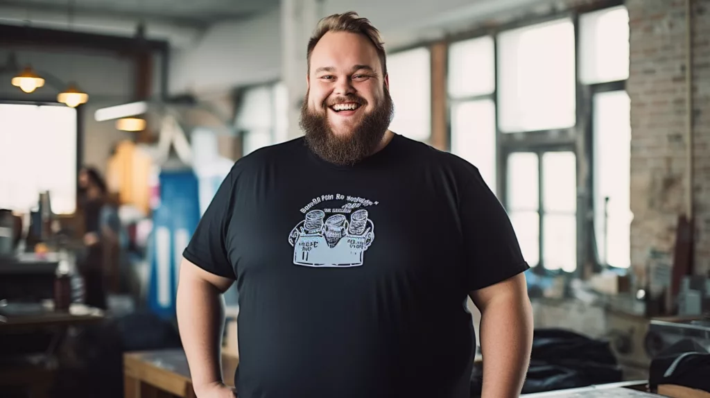 Custom embroidered design on a plus size shirt showcasing unique stitching 2 Custom embroidered design on a plus size shirt showcasing unique stitching 2