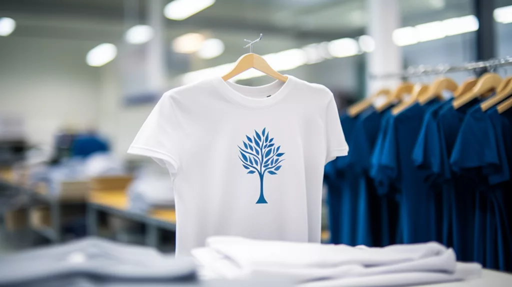 Customized wholesale t shirt with a printed logo showing the potential for design personalization 1 Customized wholesale t-shirt with a printed logo, showing the potential for design personalization