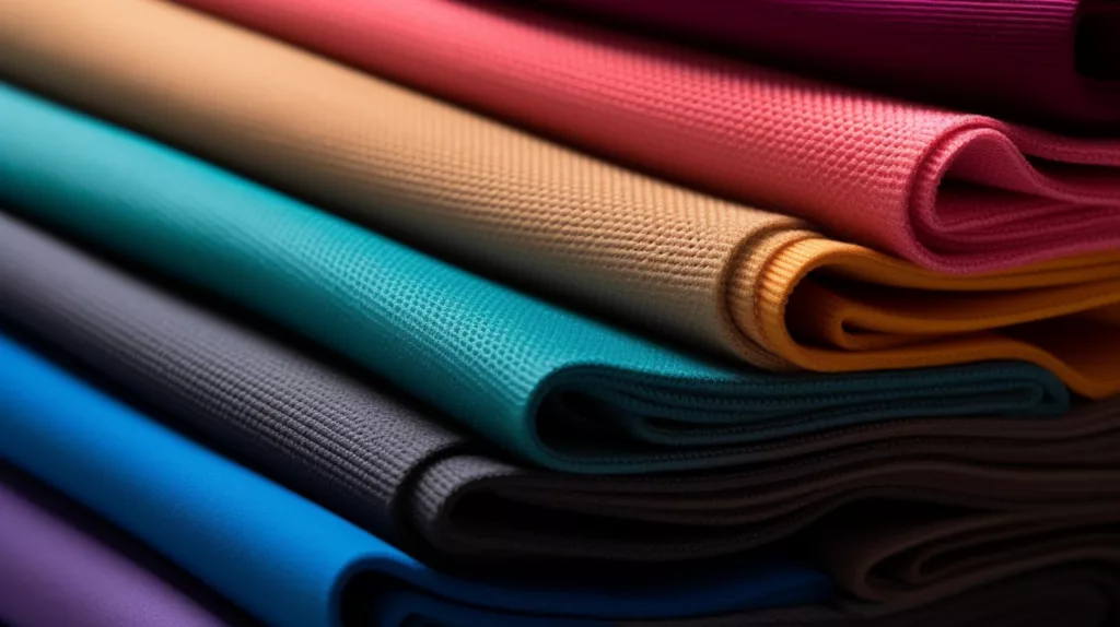 Selection of performance fabrics used in athletic clothing production 2 Selection of performance fabrics used in athletic clothing production 2
