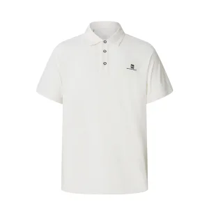 Ninghow Wear Men's White Polo Shirt – Lightweight, Breathable, and Timeless
