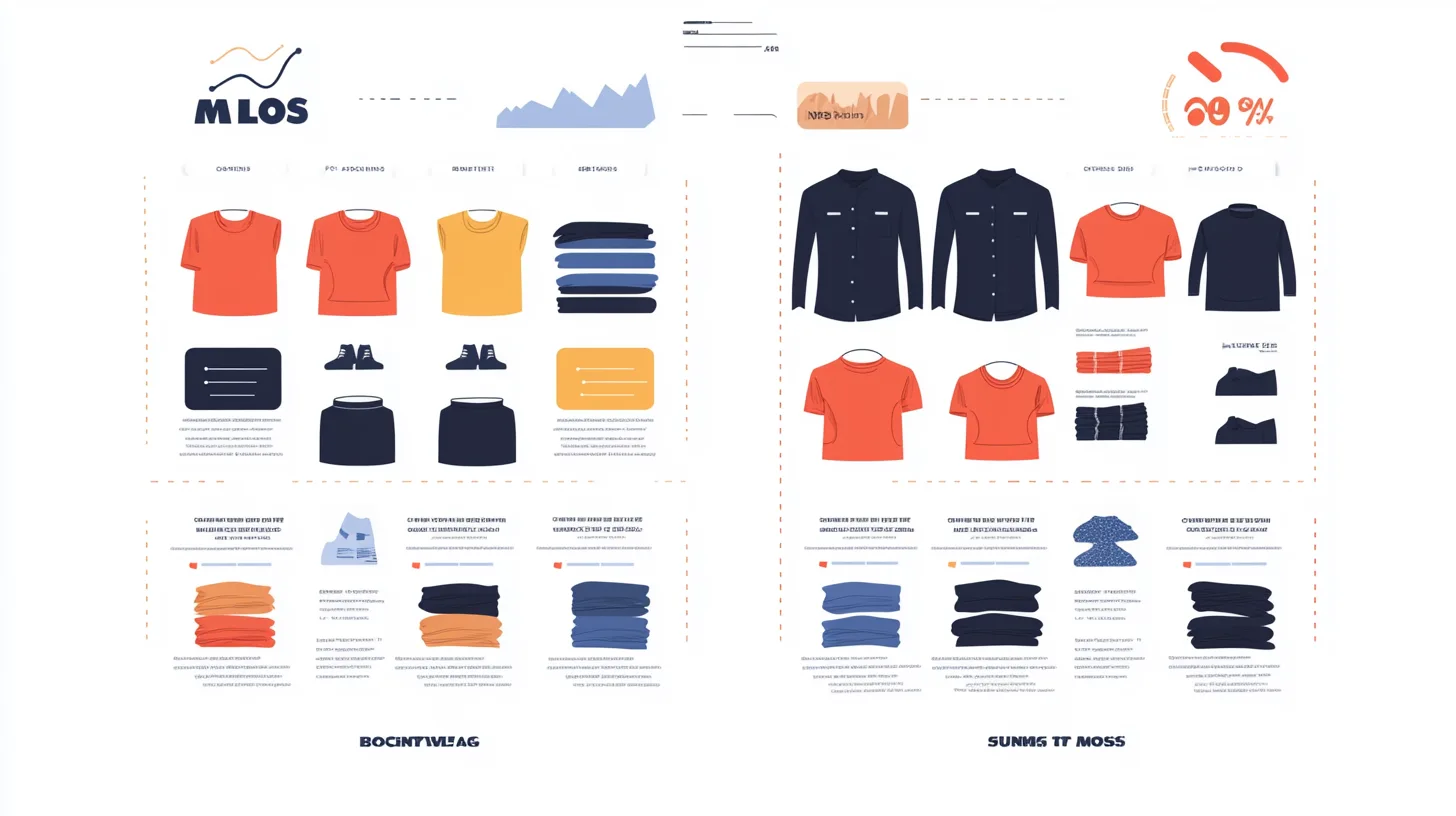 Chart comparing local and international clothing manufacturers