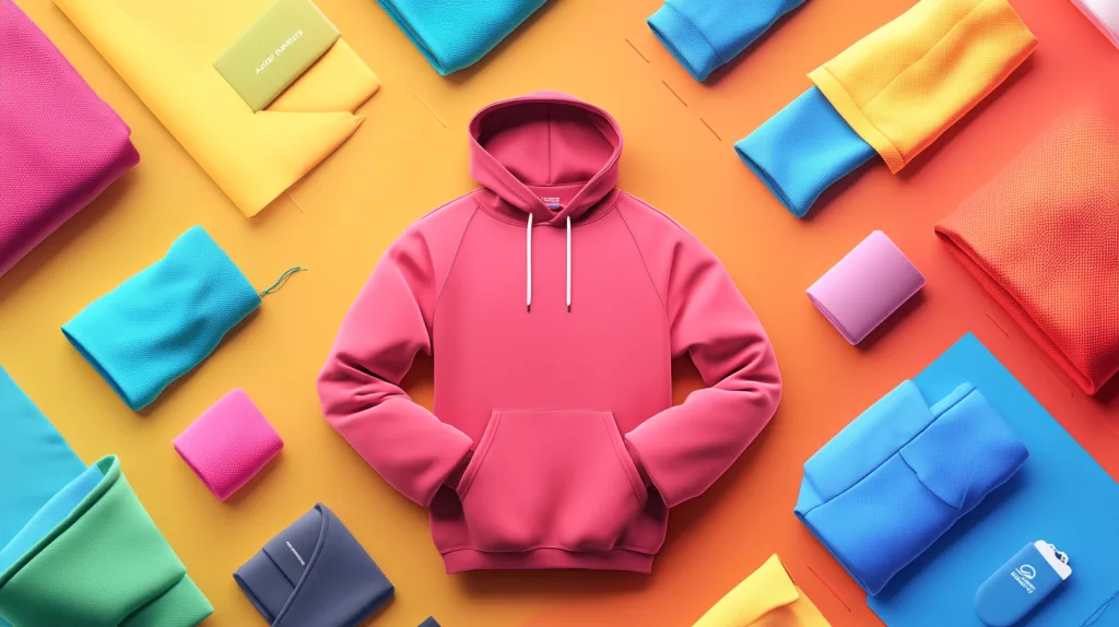 Hoodie Use Cases by Fabric Type Icons and visuals showing hoodies for sports, fashion, and casual wear