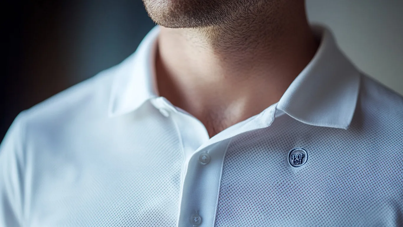 Custom embroidered logo on a premium POLO shirt