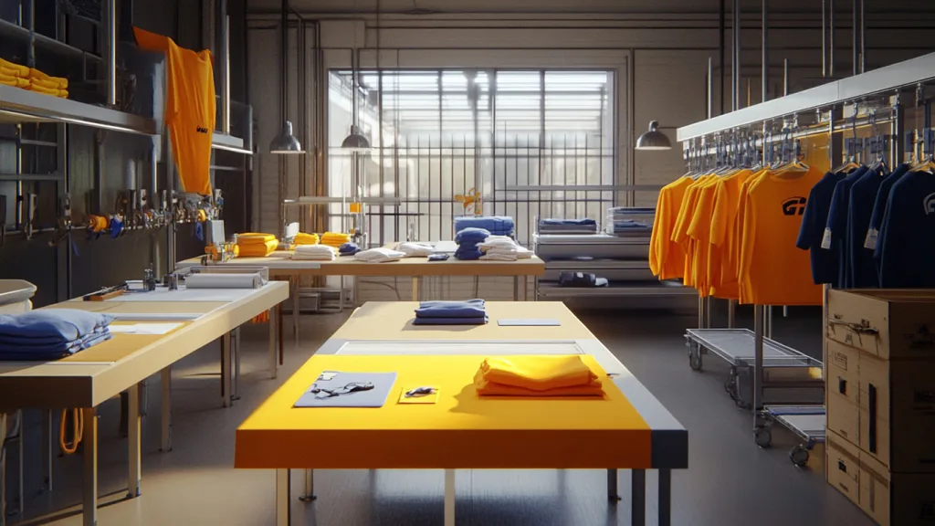 Shorts Production Workflow Cut and sew manufacturing process for custom shorts
