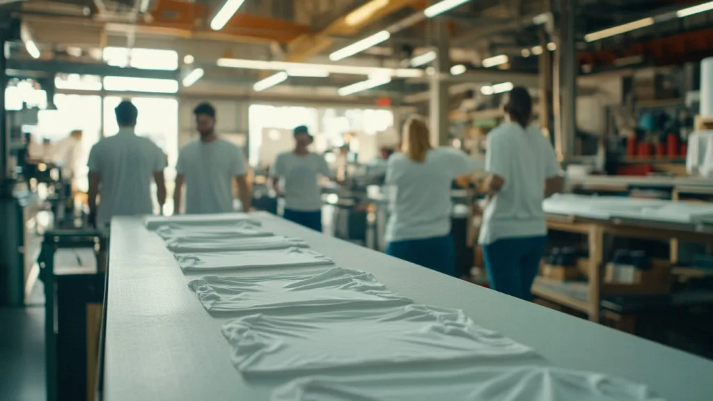 T shirt manufacturing c Professional, industrious, clean, optimistic