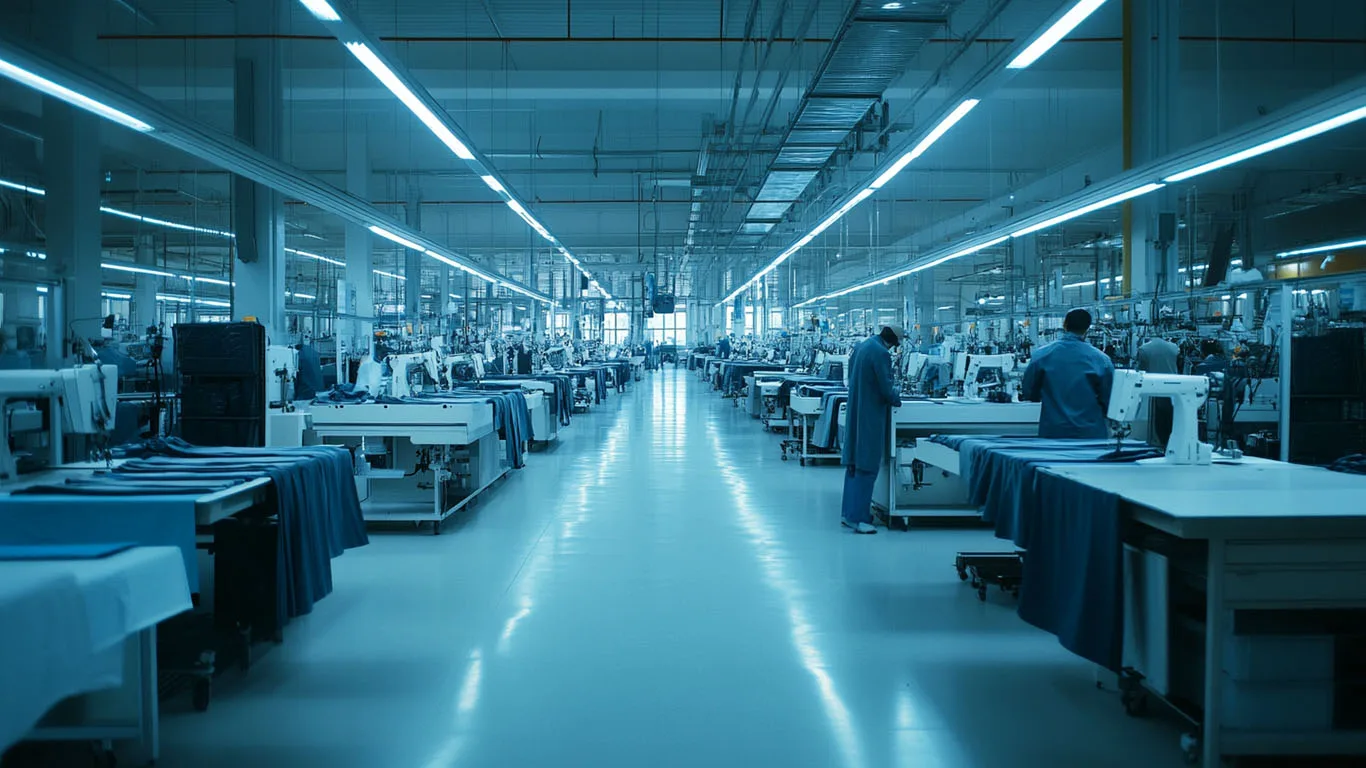 High-end hoodie manufacturer production facility