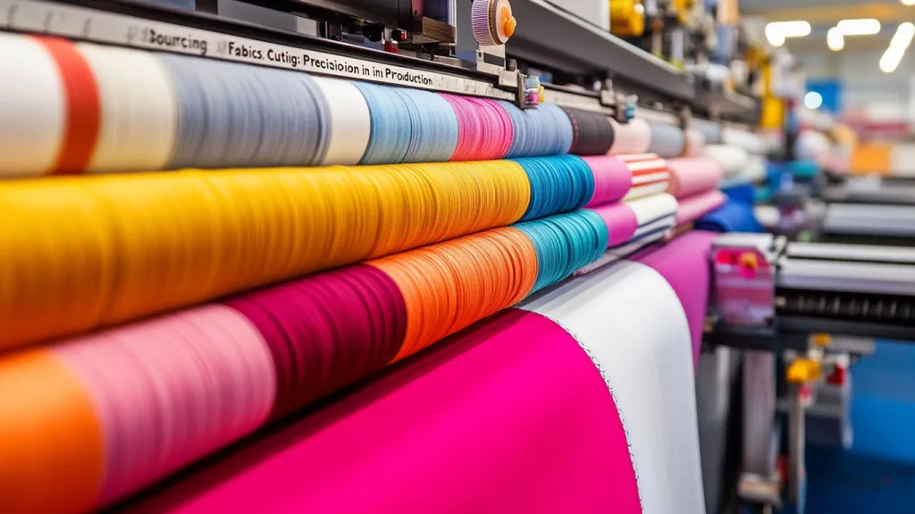 t shirt Fabric Sourcing and Cutting a fabric sourcing and cutting process at t shirt manufacturing unit
