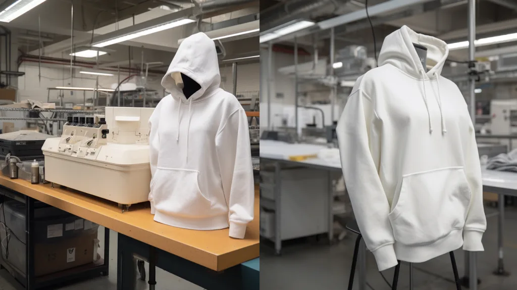 Customization and MOQ Differences Visual comparison of hoodie customization options and MOQs