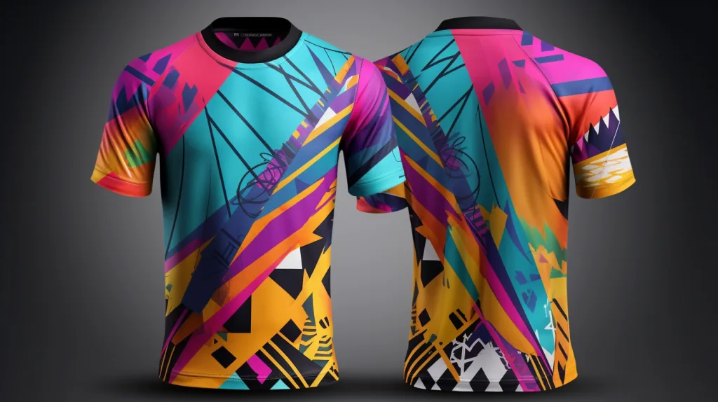 Sublimation Printing on Sportswear Vibrant sublimation design on polyester sportswear