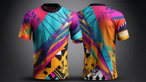 Vibrant sublimation design on polyester sportswear
