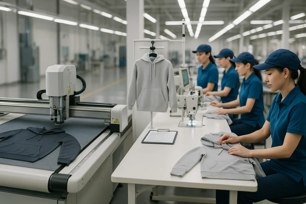 automated hoodie cutting sewing qc automated hoodie cutting sewing qc