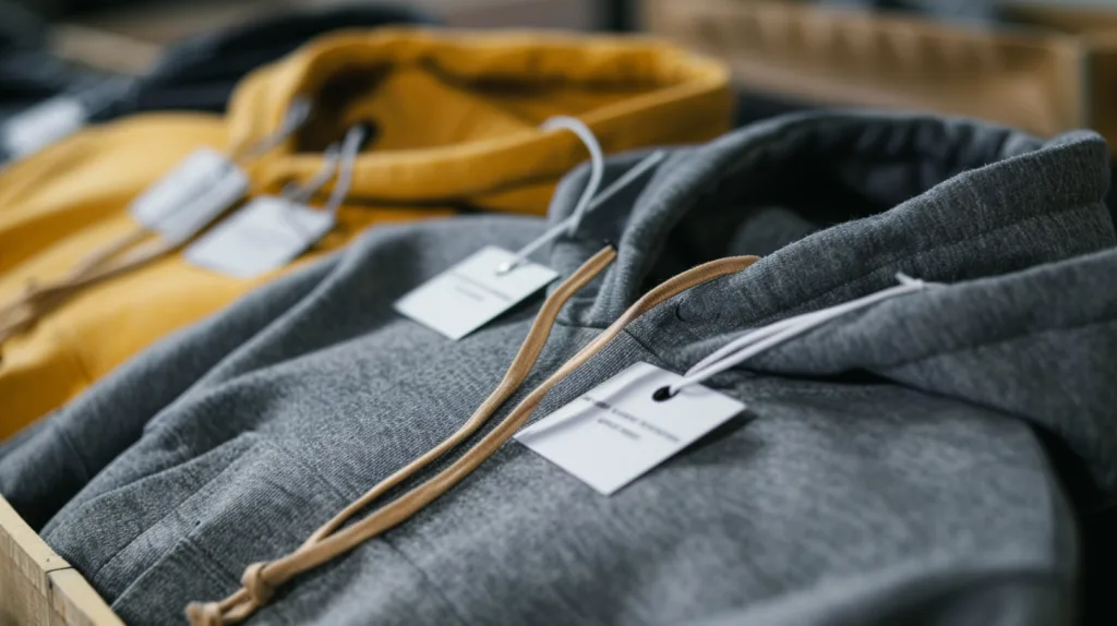 private label hoodie branding Customized private label hoodies with brand tags and packaging