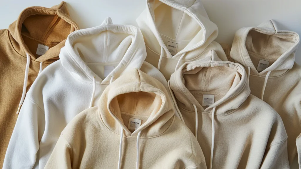 sustainable hoodie fashion 2025 Eco-friendly hoodies in neutral colors for modern brands