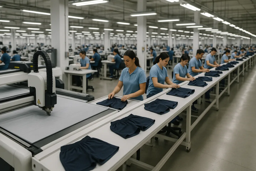 automated cutting sewing shorts inline qc automated cutting sewing shorts inline qc