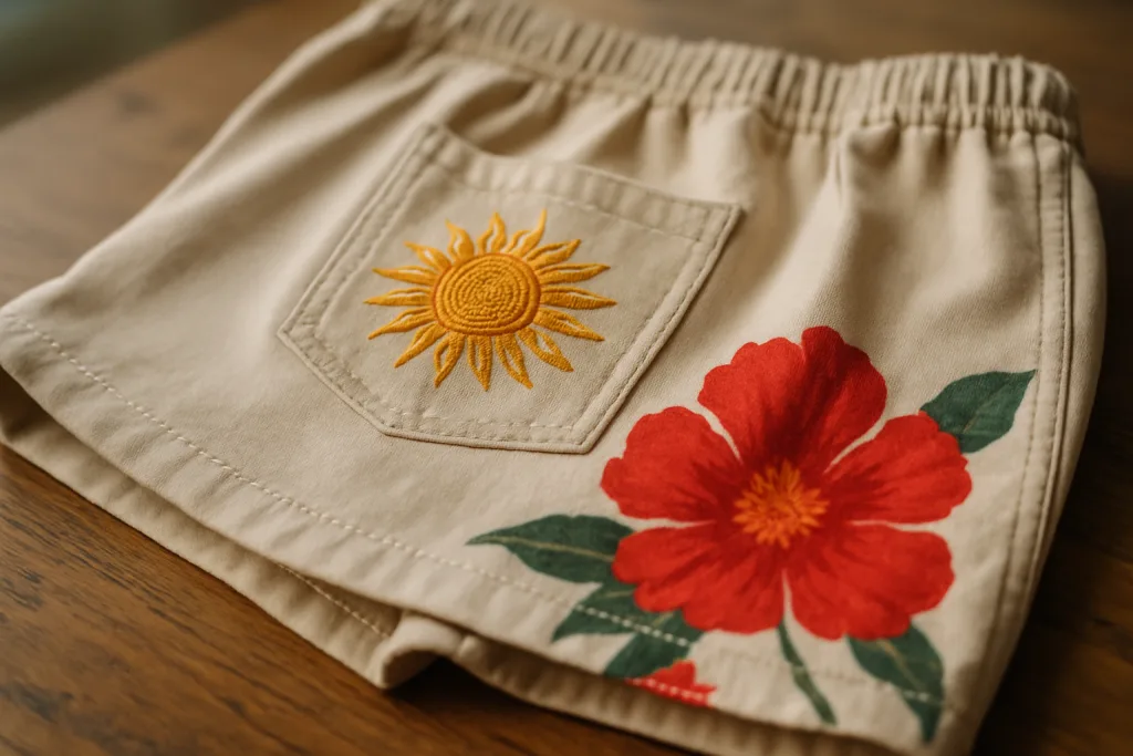 embroidery print quality finished private label shorts embroidery print quality finished private label shorts