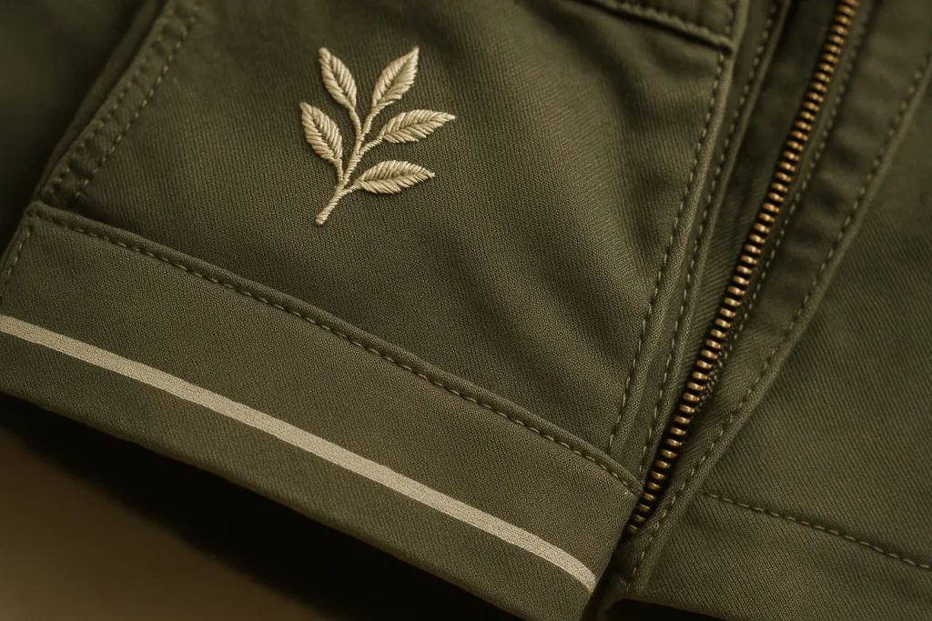 shorts embroidery print quality closeup shorts embroidery print quality closeup