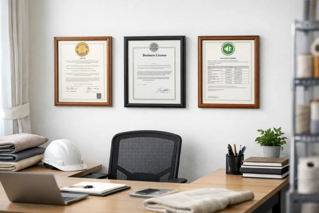 factory authentic certification wall factory authentic certification wall