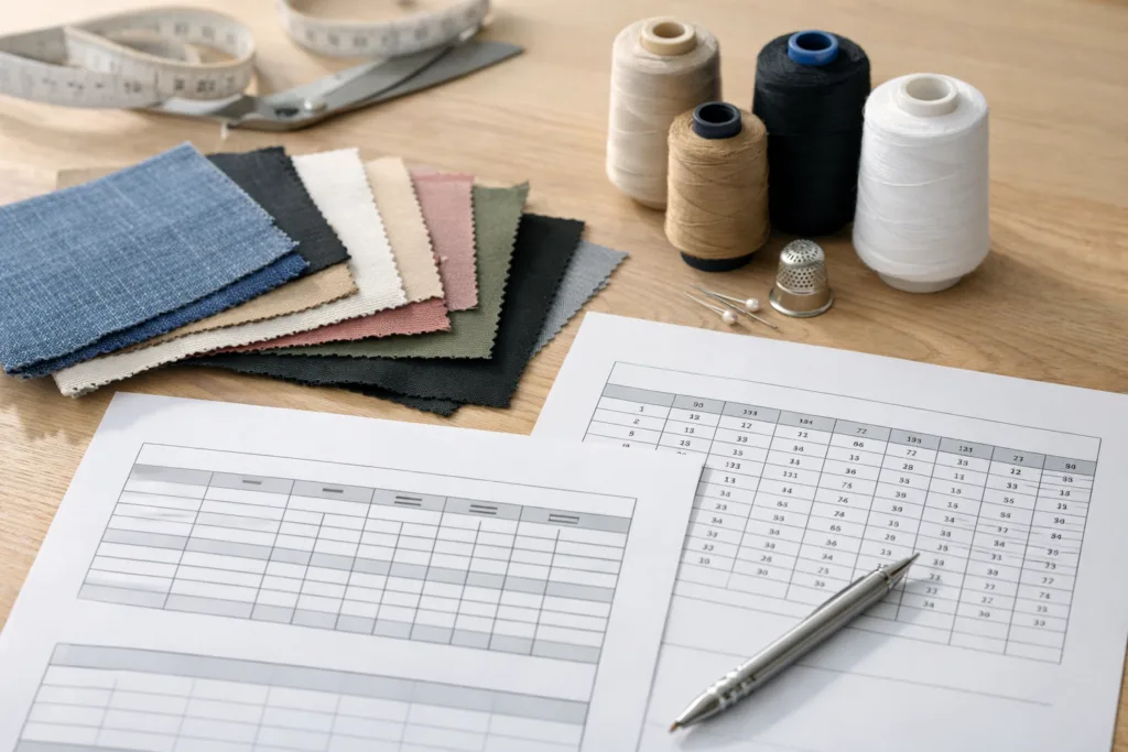 bom measurement chart fabric apparel manufacturing bom measurement chart fabric apparel manufacturing