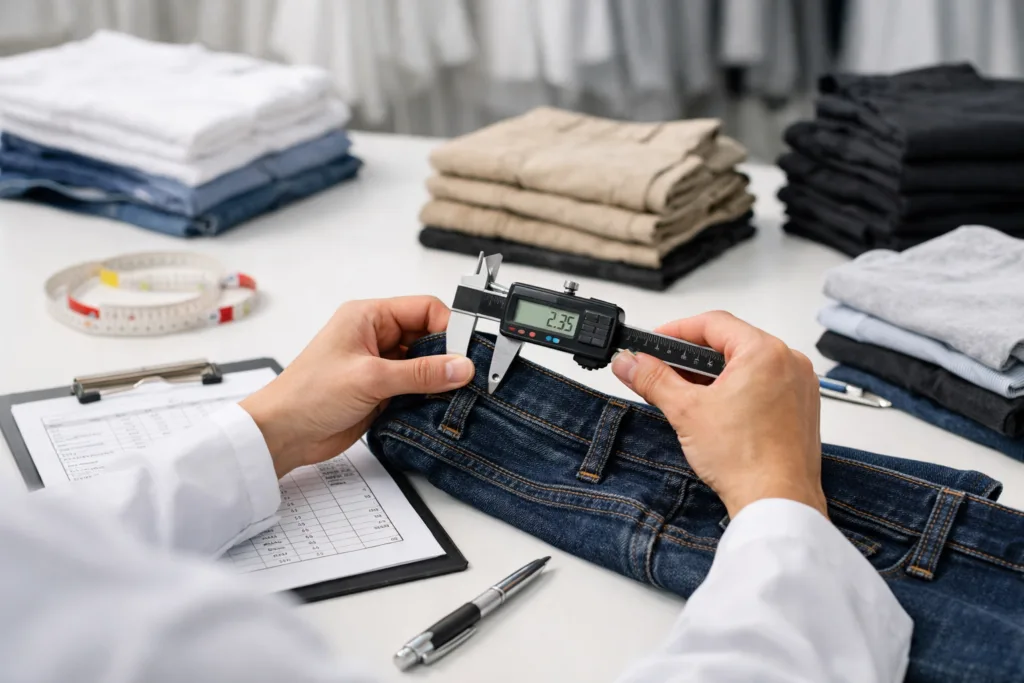 qc graded garment size check qc graded garment size check